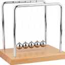 Newton's Cradle Balance Balls Fascinating Physics Gadget for Home and Office 5 Beads