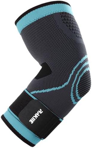 Elbow Compression Sleeve 2 Pack, Elbow Brace for Tendonitis and Tennis Elbow, Pain Relief Elbow Brace for Men & Women, Elbow Sleeve Reduce Joint Pain for Tennis, Golfer, Workouts, Blue (XL)