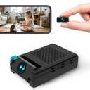 Hidden Video Cameras, Mini Security Camera, 2025 Upgraded Wireless Nanny Cam with 1-Year Cloud Storage, 180 Rotating Lens, Motion Detection, WiFi/Offline Recording, Small Camera Only 0.5in Slim! (Black)