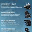 4Pc Front Rear Struts & Shocks Fit for Toyota Tacoma 4WD 2016-2020
Shock Absorber Replacement, Coil Spring Assembly, OE PM7001589 PM7001588 PM6000981