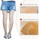 Yosoo Health Gear Adhesive Calf Pads, Soft Silicone Calf Corrector, 120g/Pair Calf Pads Skin Color Self Adhesive Correct Leg Shape Women Leg Corrector for Calfs, Skin Friendly Visually
