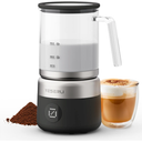 YESERLI 5in1 Split Glasscup Electric Milk Frother, 14oz OneTouch Foam Maker & Steamer for Latte/Cappuccino/Hot Chocolate, 600W Automatic Milk Warmer & Cold Froth, DishwasherSafe Glasscup BPA Free