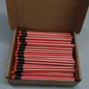 Seajan 96 Pcs 2b Jumbo Pencils, Big, Fat, Thick, Triangular Grip 7 Inch Large Pencils Refill with Eraser for Beginners Office Christmas Gifts(Red)