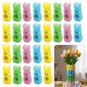 2 Pack Easter Decorations Vase Fillers, 64 Pcs Multicolor Sponge Bunnies Vase Filler Easter Table Centerpieces Spring Party Home Decor