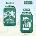 For Golf Party Decorations,Beer Can Cooler Funny Koozies For Bachelorette Party Gifts Neoprene Insulator Drink Glasses (12)