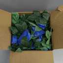 Syhood Artificial Rose Garlands Rose Vines Leaves Banners Hanging Fake Floral Garland Flower Vine for Wedding Arch Ceremony Home Garden Outdoor Party Wall Decorations, 14.4 ft (Royal Blue,2 Pieces)