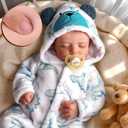 BABESIDE Reborn Baby Dolls Boy, 20 Inch Lifelike Newborn Real Life Poseable Realistic Doll for Boy Soft Vinyl Full Body Baby Dolls with Clothes and Toy Gift for Kids Age 3+