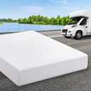 RV Mattress Short Queen 8 Inch Memory Foam Mattresses, Premium Cooling Green Tea/Gel Medium Firm Bed-Mattress in a Box for Camper/Trailer/Truck, CertiPUR-US, Made in USA 75'' x 60''
