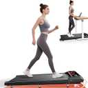 Walking Treadmill Pad with Incline, Portable Under Desk Treadmill for Home Office, 2.5 HP Quiet Compact Walking Machine with Remote & LED Display,Speed/Time/Distance/Calories