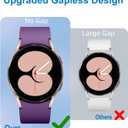 Lerobo 5 Pack Bands Compatible with Galaxy Watch 7 6 5 4 Band 40mm 44mm/ Galaxy Watch 6 4 Classic Band 43mm 47mm 46mm 42mm/Watch 5 pro 45mm,Active 2 Band, 20mm Band Soft Silicone Sport Band Women Men