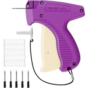 Mr. Pen- Tagging Gun, 5 Needles, 1008 pcs 2" Barbs Fasteners, Purple & White, Tagging Gun for Clothing Tag Gun for Clothes Tag Gun, Price Tag Gun, Pricing Gun, Tag Attacher Guns, Hang Tag Gun