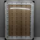 Rustic White 24x32 Frame - Single Frame, 24 x 32 Poster Frame with Mat for 20x28, Picture Frames for Artwork, Puzzles, Photos and Movie Posters