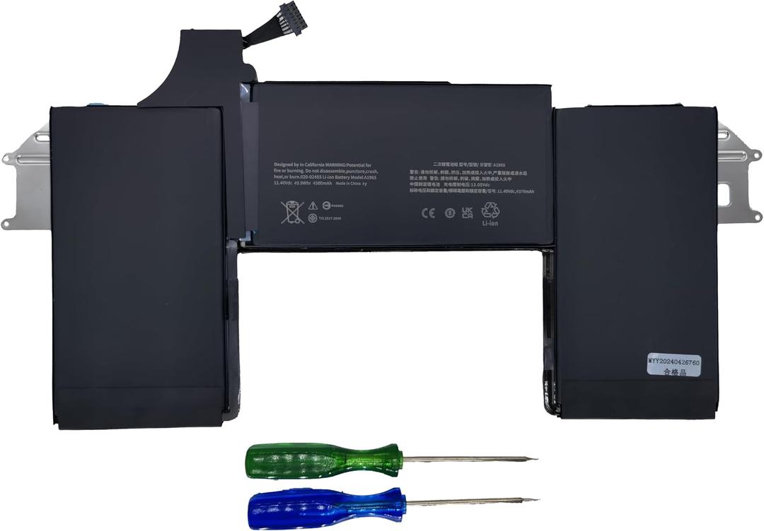A1965 Battery for MacBook Air 13" Retina (2018 2019, Early 2020) EMC 3184 3302 MRE82 MRE92 MVFH2 MWTJ2 MVH22 MVFM2 MVFK2 MREE2 MREC2 MREA2 MREF2