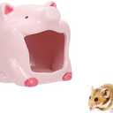 Hamster Hideout Ceramic Gerbil Hideouts and Houses Chinchilla Cage Accessories for Dwarf Hamsters and Small Animals
