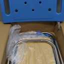 Upgraded Folding Shower Chair, Stainless Steel Foldable Shower Seat for Inside Bathtub, Lightweight & Portable Travel Shower Stool, Anti-Slip Feet Bath Chair for Elderly, Disabled, Injured