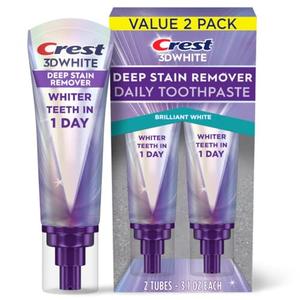 Crest 3DWhite Brilliance Deep Stain Remover Brilliant White Toothpaste - 3.1oz/1 pack