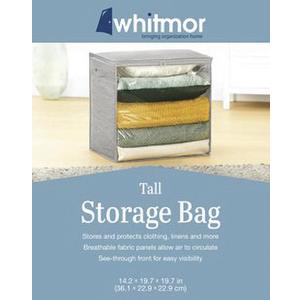 Whitmor Storage Bag 14.2x19.7x19.7 Inch (Gray)