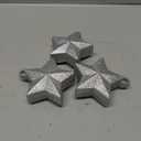 Sparkle and Bash Glitter Star Balloon Weights for Silver Party Decorations - Silver Balloon Weights, 6 Pack, 5.2 oz Glitter Star (3.5(L) x 1.75(W) x 4(H) Inch)