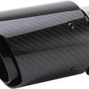 Real Carbon Fiber Exhaust Tip 2 1/4 Inlet 3 1/2 Outlet Real Carbon Fiber 2.25-3.5 Exhaust Tip 2MM Thickness