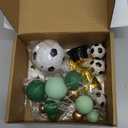 Soccer Cake Topper Decorations Soccer Player Clay Figurine Decorations for Football Sport Birthday Supplies (Style 01)