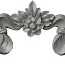 Ekena Millwork 15 1/4"W x 6 1/4"H x 1"P Versailles Ribbon Onlay, White