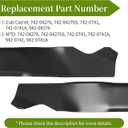 942-0741A 942-0741 Mulching Blade, Compatible with 21" Deck Mower Troy Bilt M TD Cub Cad et TB130 TB240 TB160 TB230 TB115, Replace 742-0741A 742-0741, 2 Pack