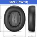 LIVE650BTNC Earpads Replacement Ear Cushions Compatible with Live 650BTNC LIVE660btnc E65BT E65BTNC Everest Elite 750NC V710 and Duet NC Wireless Over-Ear Headphones(Black)