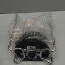 Plate Holder for Kitchen Drawer - Bamboo Dish Racks for Kitchen Counter, Stainless Steel Plate and Bowl Organizer for Cabinet, RV, Countertop (Black-2S)