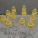 TrelaCo Bottle Chug Baby Shower Game 10 Pcs Baby Bottles Shower Favor with 1 Bee Theme Sign for Gender Reveal Party Supplies Gifts(Yellow)