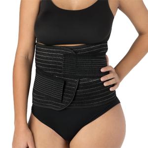 UpSpring Shrinkx Belly Charcoal Postpartum Belly Wrap, Adjustable Postpartum Belly Band to Support, Smooth After Baby (Charcoal Gray, Large/X-Large)