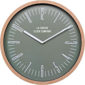 La Crosse Clock 404-3041D 16-inch Ellwood Analog Quartz Wall Clock