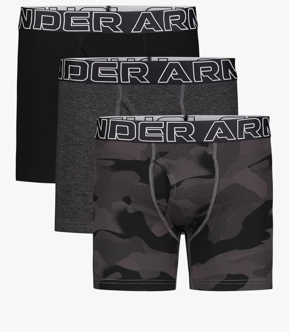 Under Armour boys Charged Stretch Boxer Jock, Lightweight & Smooth Stretch Fit Size XL