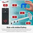 Take A Look Active Original Activity Mirror for Sunglasses, Bike Helmets, Visors for Cycling and Outdoor Activities with Helmet Adapter and Carry Case (Single, Silver Blue Grey Bundle)