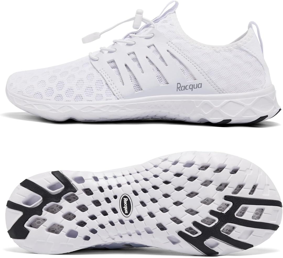 Racqua Water Shoes Swim Shoes Aqua Shoes for Women Men, Size: 9 Women/8 Men