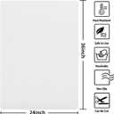 Silicone Mat Heat Resistant Mats for Countertop, Multipurpose Large Silicone Mats for Crafts Kitchen Workbench Size 36x24 inches Thick 2mm,Rolled Package,Translucent