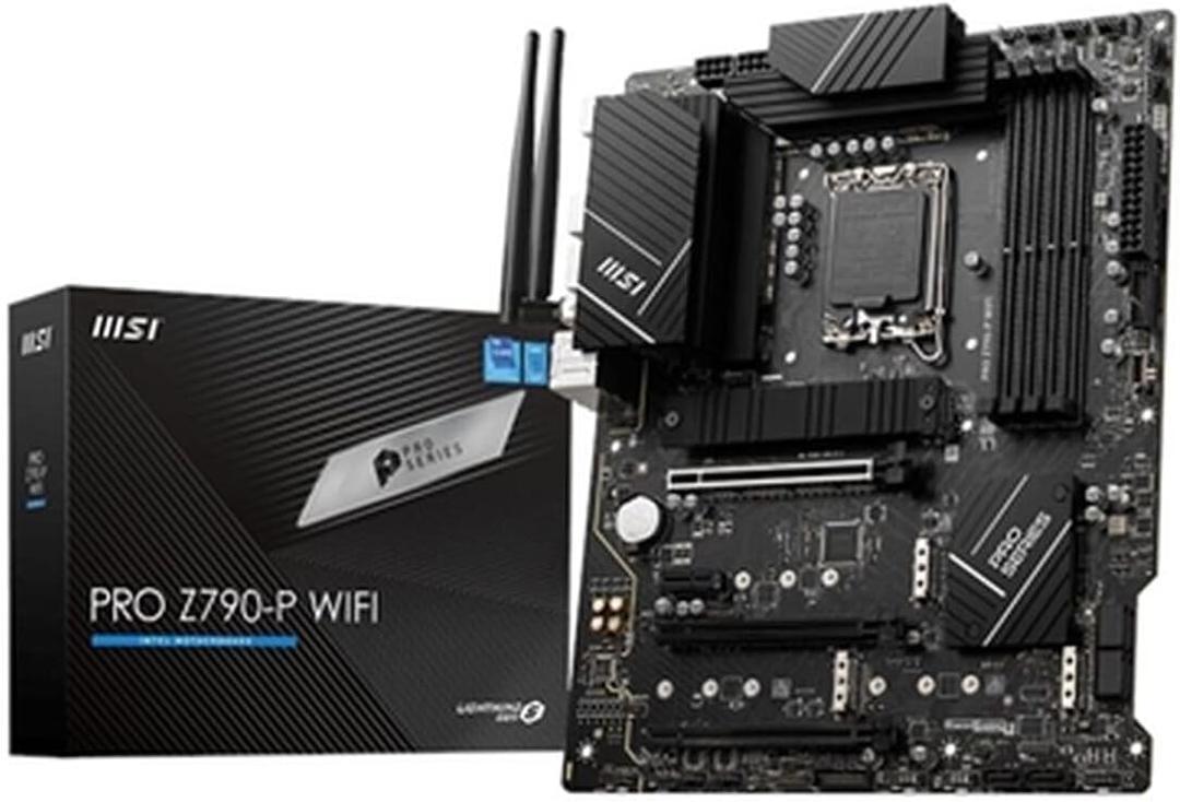 MSI PRO Z790-P WiFi ProSeries Motherboard (Supports 12th/13th/14th Gen Intel Processors, LGA 1700, DDR5, PCIe 5.0, M.2, 2.5Gbps LAN, USB 3.2 Gen2, HDMI/DP, Wi-Fi 6E, Bluetooth 5.3, ATX) 