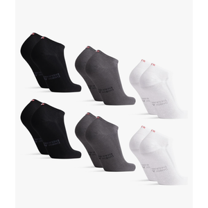 DANISH ENDURANCE Low-Cut Bamboo Viscose Ankle Socks for Men & Women, 6-Pack