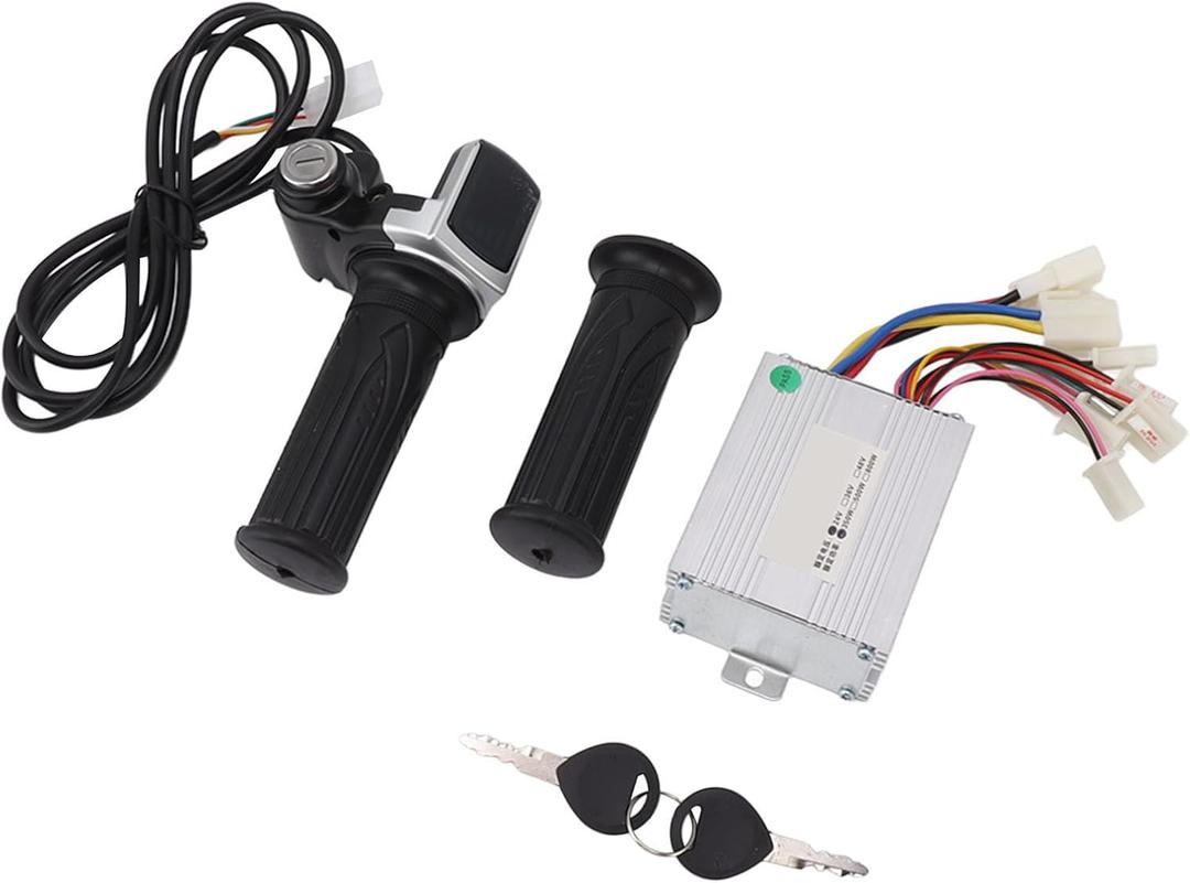 Throttle Grip with Lock, Anti Aging Motor Brushed Speed Controller Power Display Circuit Speed Motor Controller Low Failure Rate 24V 350W for MX350 Electric Scooter
