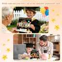 D4DREAM Kindergarten Graduation Card 2026-6x8'' Black Teddy Bear Kindergarten Graduation Gifts Congrats Grad Card for Kids Daughter Son with Envelope