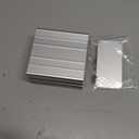 Eightwood Aluminum Enclosure Electronic Project Box Case for PCB Instrument Amplifier DIY 3.94 x3.94 x1.97 inch (LWH)