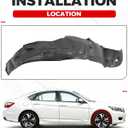 HECASA Front Fender Liner Compatible with 2013-2015 Honda Accord Sedan