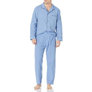 Hanes Men's Woven Plain-Weave Pajama Set (X-Large)