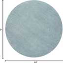 JONATHAN Y Haze Solid Low-Pile Aqua Blue 5' Round Indoor Area Rug, Coastal,Bohemian,Minimalist,Classic, Easy-Cleaning for Living Room,Bedroom,Kitchen,Pet Friendly,Non-Shedding (SEU100S-5R)