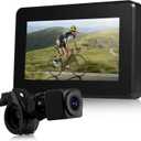 Bicycle Rearview Camera Recorder Rear/Front View for Mountain, Road Bike,1080P Handlebar Bike Camera with 4.3'' HD Monitor, 64GB TF