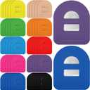 Nuanchu 50 Pieces Adhesive Patches Compatible with Omnipod 5 Shower Waterproof Pre-Cut Adhesive Overpatches with Strap Sweatproof Tape Continuous Glucose Monitor Protection(Colorful)