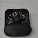 O2COOL Treva 5 Inch Battery Powered Fan Portable Desk Fan 2 Cooling Speeds with Compact Folding & Tilt Design Cubicle Accessories Small Portable (Black) (1 Unit)