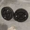 2pc Car Lift Tray with Rubber and High Foot pad 35mm Shaft Diameter Han Macson (Buttoned Thread Style)