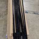 Metal Fence Post 7feet, Heavy Duty Garden Fence Post for Holding Wire Fence, Sign U Post Pack of 15 Sturdy Outdoor No Dig Fence Post for Garden Yard  Black