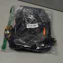 TINYAT Heavy Duty Transparent Clear backpack See Through Large Capacity Clear Bag for college, Concerts, Sports, Travel (Black)