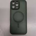 CANSHN Magnetic for iPhone 16 Plus Case, Upgraded [Full Camera Protection] [Compatible with Magsafe] [Translucent Matte] Shockproof Protective Phone Case for iPhone 16 Plus - Deep Green